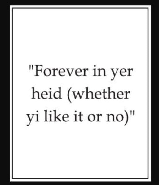 “Forever in Yer Heid” – Scottish Sympathy Card