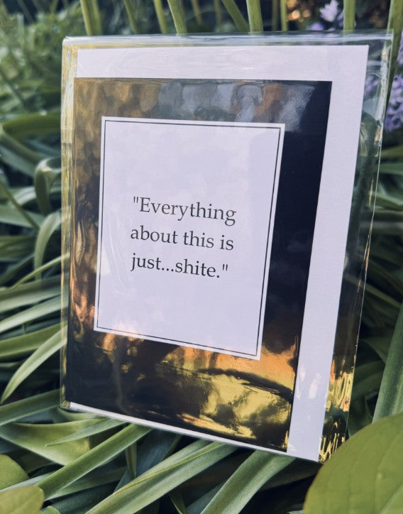 "Everything about this is just.......shite."